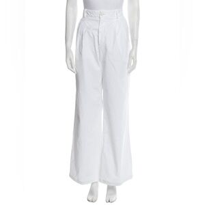 NWOT Nili Lotan White Cotton Trousers Sz. 2